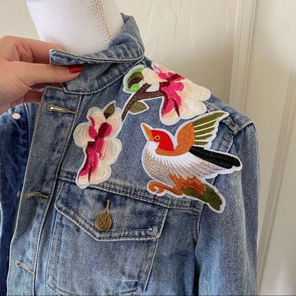 MinkPink Patched Denim Jacket - Picture 6 of 14